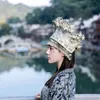 美女模特豆瓣酱异域风情银饰苗族服饰性感写真
