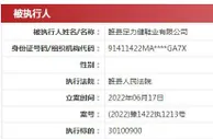 足力健新增一条被执行人信息：涉民间借贷纠纷