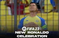 镜报：C罗“冥想”庆祝加入FIFA23，游戏里是他的专属庆祝动作