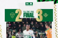 埃尔切2-0领先被罚3红3点遭逆转 赛后强烈抗议：????尊重我们！