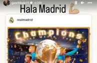 Hala Madrid????！贝尔社媒祝贺皇马世俱杯夺冠