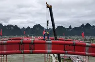 贵南高铁全线最大跨度连续梁竣工 系全线施工难度最大连续梁工程