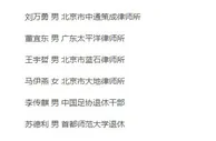 王小平2009成为足协纪律委员会主任 当时身份是中国政法大学教授