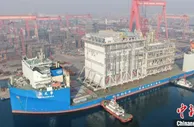 让“天津造”闪耀北极 天津海关助力北极2项目单体最大最重模块交付出境