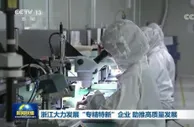 浙江大力发展“专精特新”企业 助推高质量发展