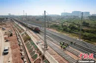 南沙港铁路建设进入最后冲刺极端 全线长轨铺设超七成