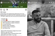 ????我不服！本泽马晒FIFA最佳评选期间数据，63球21助+6冠军