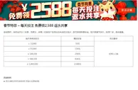 八大胜春节特惠 – 每天下注 免费领2,588 返水共享