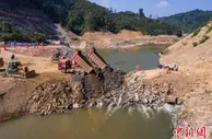 啃下230米级高边坡施工“硬骨头”  海南在建最大水利枢纽实现大江截流