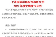 上海机场：预计2021年继续亏损 受疫情等因素影响大