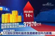 数据显示 5月我国国际货物和服务贸易顺差创年内新高