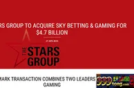 博彩资讯：加拿大博彩公司Stars Group成为最大的博彩公司上市公司