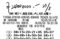 古稀老伯5注追加票拿下2400万5个子女共同领奖