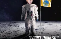 NBA又出新理论 库里：我不相信人类曾登上过月球