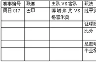 周日017:体能往绩处上风格雷客胜博塔