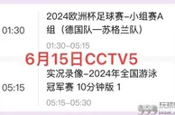 快收藏，2024欧洲杯全部赛程与对阵时间，中央5台直播欧洲杯！