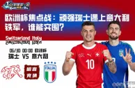 欧洲杯焦点战：顽强瑞士遇上意大利铁军，谁能突围？