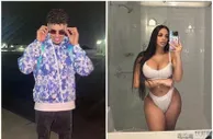 相差12岁的姐弟恋????火辣女友和三球在球馆约会 亲昵互动