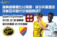 瑞典超赛程比分预测：埃尔夫斯堡进攻能否突破尤尔加登防线？