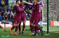 足球赛报：足总杯-曼城2-0淘汰卡迪夫 丁丁任意球致敬小罗