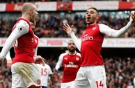 足球赛报：英超-阿森纳主场3-0斯托克城 奥巴梅扬梅开二度