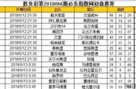 胜负彩第18066期初盘推荐