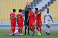 足球赛报：10人国足热身赛1-2伊拉克 武磊破门刘洋顶替李学鹏