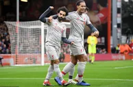 足球赛报：英超-萨拉赫戴帽利物浦4-0大胜 暂超曼城登榜首