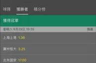 博彩资讯：中超博彩赔率 上港恒大前两位 国安步后尘掉队