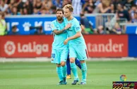 玩球赛报：西甲-巴萨2-0夺两连胜 梅西两球保利尼奥首秀