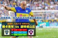 【富博】10月31日08:30 南美洲俱乐部杯 博卡青年VS波特诺山丘