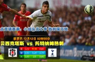 2014年12月12日 欧联杯 贝西克塔斯vs热刺直播