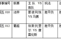 过关2串1：马赛做客不稳 摩雷伦斯沉沦