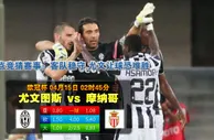 赛事推荐: 尤文图斯 VS 摩纳哥