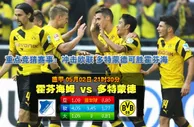玩球赛事：2015年5月2日 德甲 霍芬海姆vs多特蒙德直播