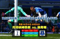 玩球网心水：英超　8月30日 0:30　托特纳姆热刺 VS 埃弗顿