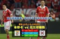 玩球网心水：葡超　9月12日 3:30　本菲卡 VS 比兰尼塞斯