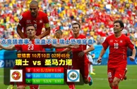 玩球网心水：欧锦赛　10月10日 2:45　瑞士 VS 圣马力诺