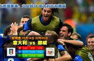 玩球网心水：欧锦赛　10月14日 2:45　意大利 VS 挪威