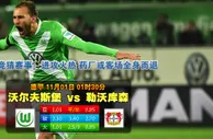 玩球网心水：德甲　11月1日 1:30　沃尔夫斯堡 VS 勒沃库森