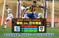 玩球网心水：欧冠杯　11月5日 3:45　根特 VS 巴伦西亚