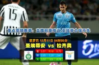 欧罗巴　12月11日 4:05　圣埃蒂安 VS 拉齐奥