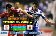 玩球网心水：西甲　3月15日 3:30　格拉那达 VS 西班牙人