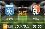 188BET金宝博10月15日法国乙组联赛:欧塞尔VS拉华尔