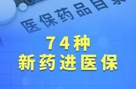 最新版国家医保药品目录公布 74种新药进医保