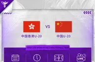 北京时间3月10日17:00，中国U20女足对阵中国香港U-20女足
