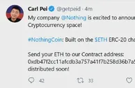 999资讯：一加联合创始人Carl Pei的Twitter账户被黑并用来诈骗虚拟货币