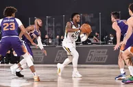 篮球赛报：NBA热身赛-米切尔17分戈贝尔3次出手爵士负太阳 太阳6人上双