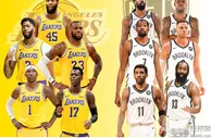 篮球资讯：谁才是最强王者？美媒全方位对比湖人篮网，4-0，差距一目了然