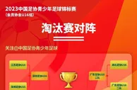 2023年中国足协青少年足球锦标赛男子U16组决赛对阵出炉
